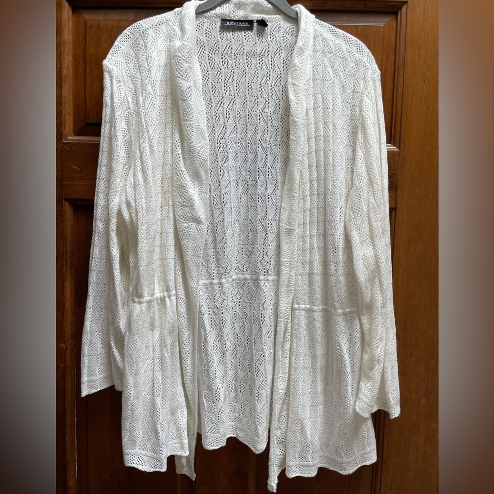 White lace shawl